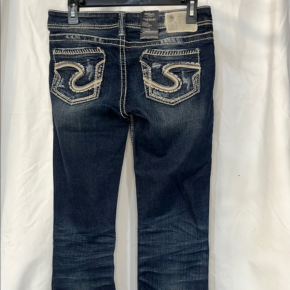 Silver Jeans Women's Dark Blue Boot Cut Jeans - Picture 2 of 2